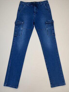 Joe’s Jeans Denim Cargo Jogger Pants Medium Blue Women’s Size 28